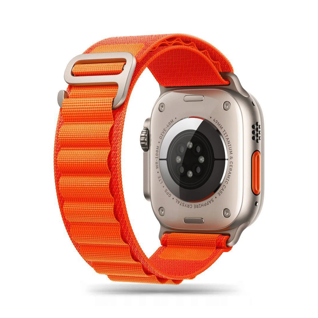 Curea Tech-Protect Nylon Pro pentru Apple Watch 4/5/6/7/8/9/SE (38/40/41 mm) Portocaliu - 