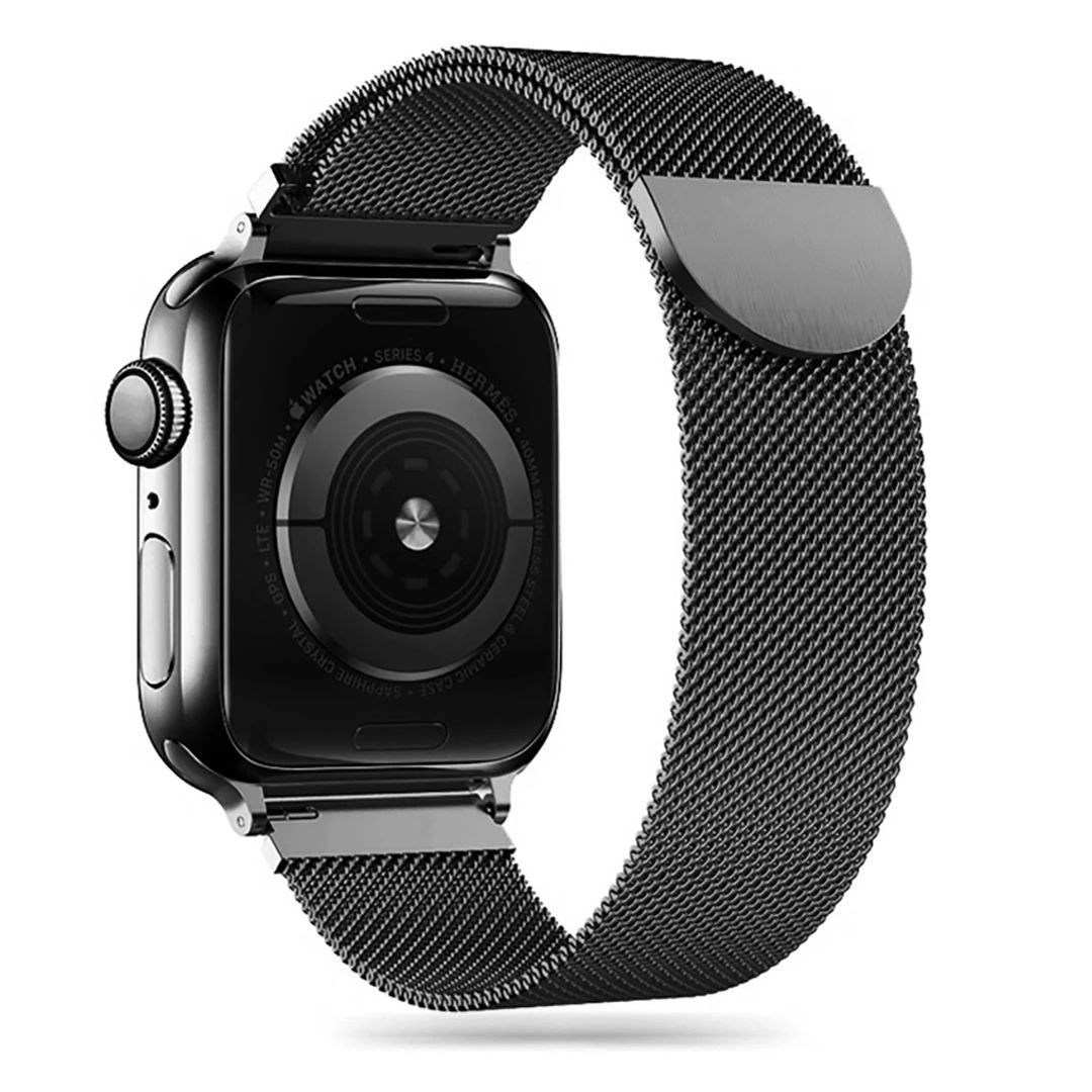 Curea Tech-Protect Milaneseband pentru Apple Watch 4/5/6/7/8/9/SE (38/40/41 mm) Negru - 