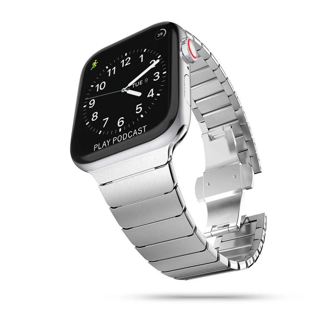 Curea Tech-Protect Linkband pentru Apple Watch 4/5/6/7/8/9/Se/Ultra 1/2 (42/44/45/49 mm) Argintiu - 