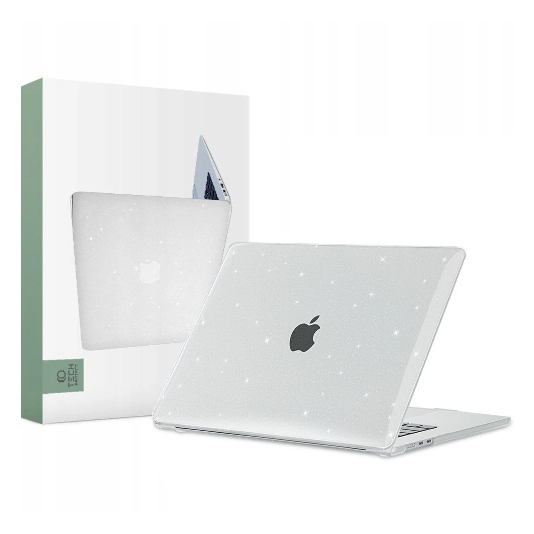 Husa Tech-Protect Smartshell pentru Apple MacBook Air 15 M2/M3/2023-2024 Transparent - 