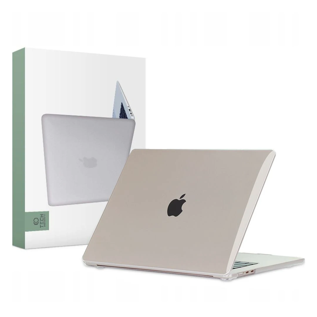 Husa Tech-Protect Smartshell1 pentru Apple MacBook Air 15 M2/M3/2023-2024 Transparent - 