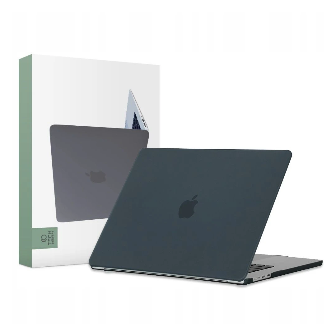 Husa Tech-Protect Smartshell pentru Apple MacBook Air 15 M2/M3/2023-2024 Negru Mat - 