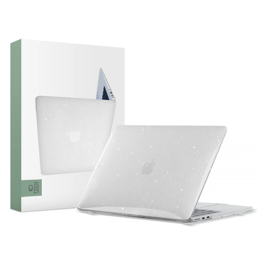 Husa Tech-Protect Smartshell pentru Apple MacBook Air 13 M2/M3/2022-2024 Transparent - 