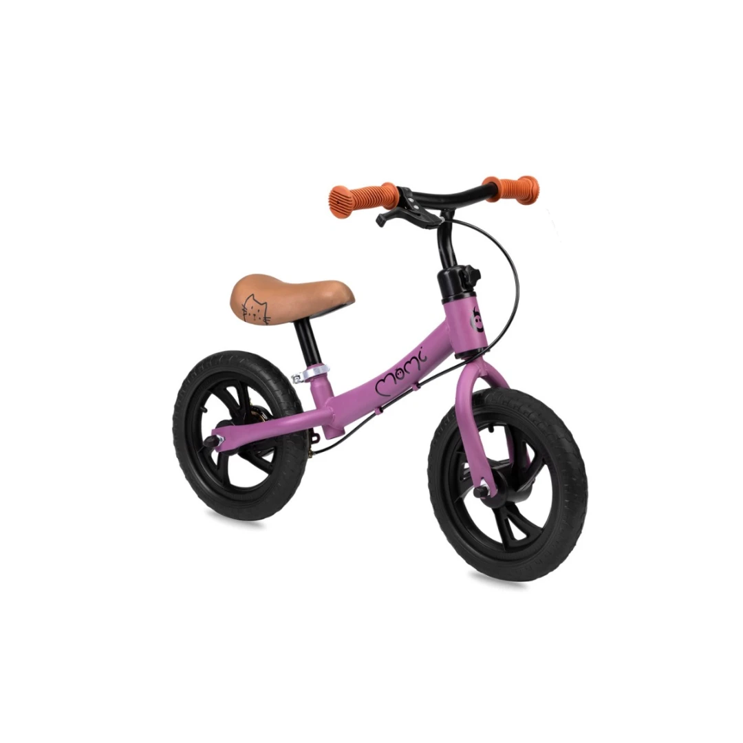 Bicicleta fara pedale, Momi Breki - Purple - Bicicleta fara pedale, Momi Breki - Purple O bicicleta de echilibru este o alegere excelenta pentru un copil care isi incepe aventura cu sportul pe doua roti si, cel mai important, il pregateste pentru a merge pe bicicleta cu pedale. Bicicleta Momi Breki