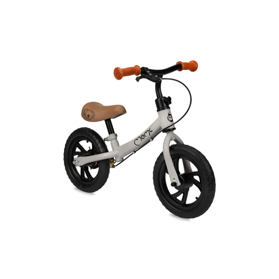 Bicicleta fara pedale, Momi Breki - Grey - Bicicleta fara pedale, Momi Breki - Grey O bicicleta de echilibru este o alegere excelenta pentru un copil care isi incepe aventura cu sportul pe doua roti si, cel mai important, il pregateste pentru a merge pe bicicleta cu pedale. Bicicleta Momi Breki e