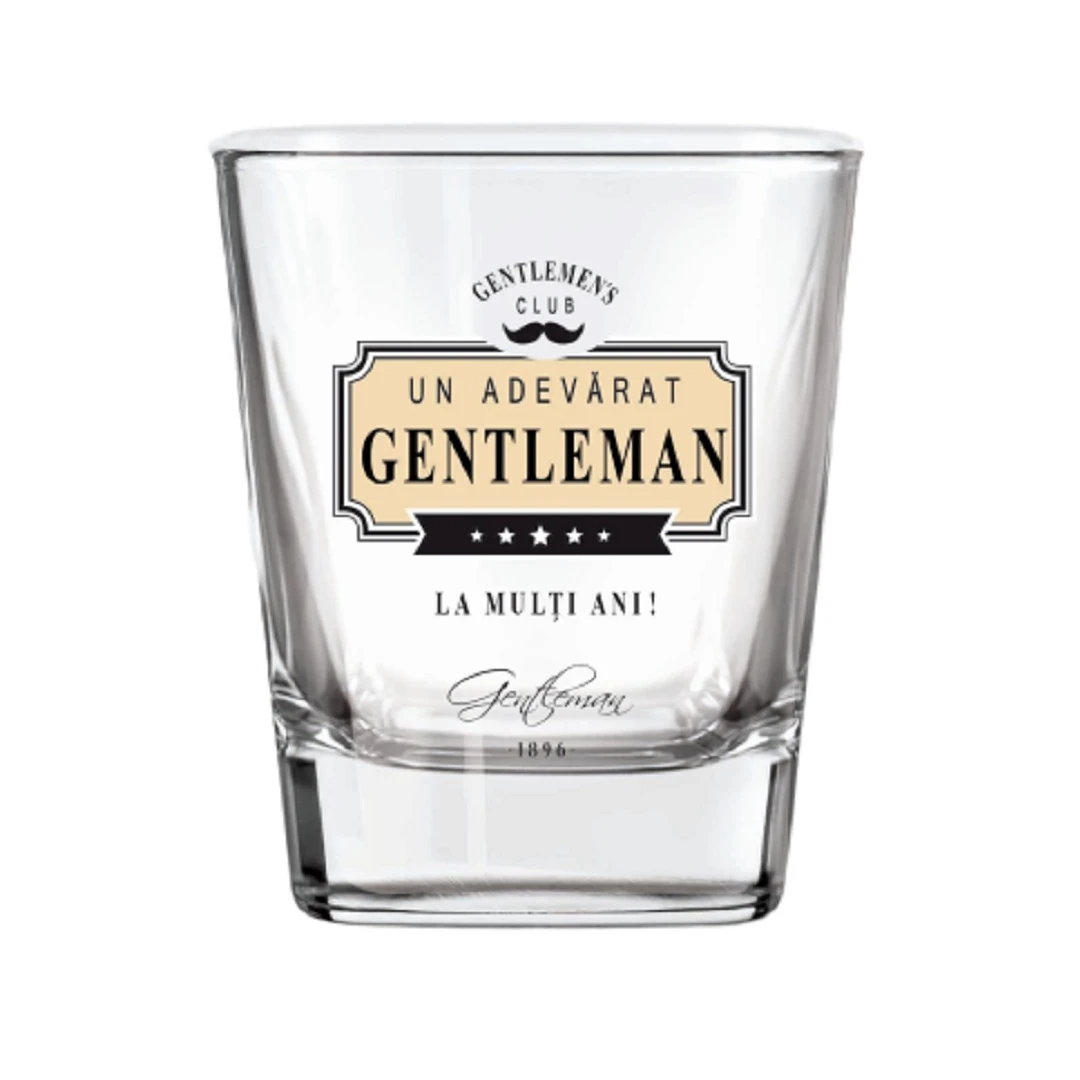 Pahar whisky "Un adevărat gentleman" 200ml - 