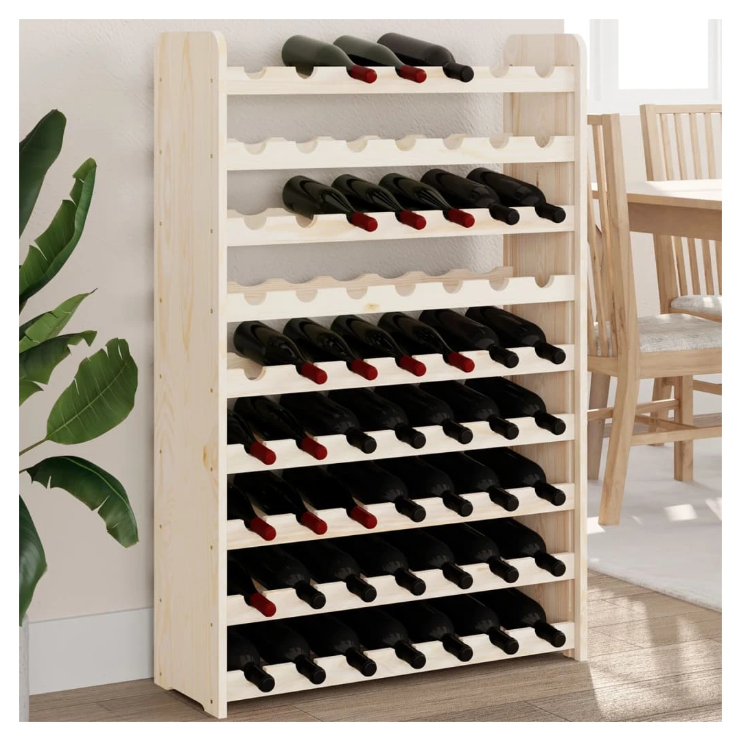 Suport de vinuri, 72,5x25x111,5 cm, lemn masiv de pin - Păstrați, învechiți și expuneți-vă vinul cu stil, cu acest suport pentru sticle de vin din lemn! Lemn masiv de pin: Acest suport pentru sticle de vin...