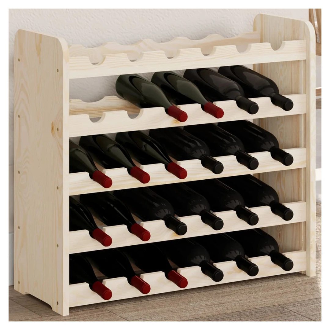 Suport de vinuri, 67,5x25x60 cm, lemn masiv de pin - Păstrați, învechiți și expuneți-vă vinul cu stil, cu acest suport pentru sticle de vin din lemn! Lemn masiv de pin: Acest suport pentru sticle de vin...