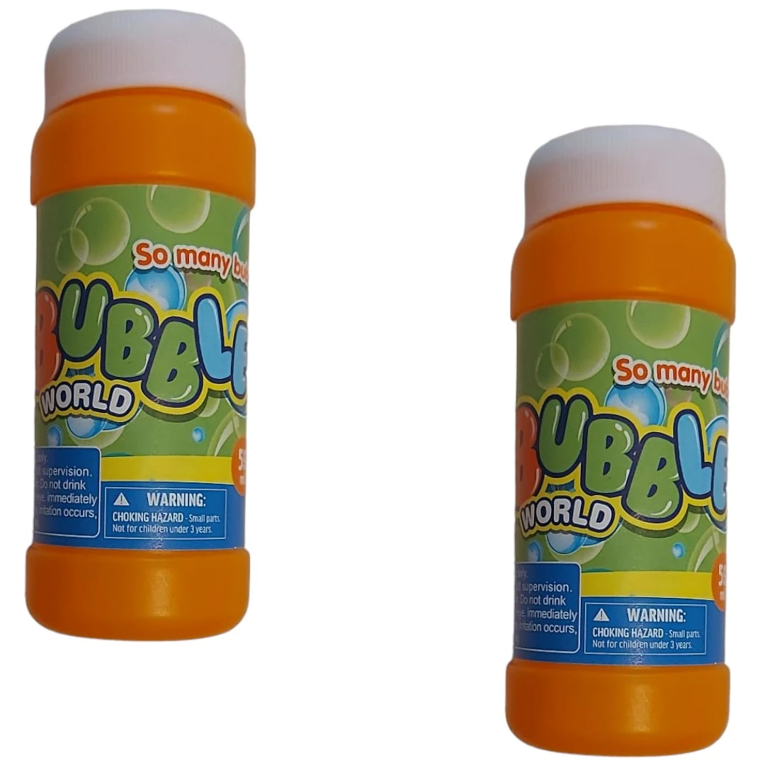Rezerva solutie kidsNplay, pentru balonase sapun, recipient 59 ml, 3 ani+, set 2 bucati - 