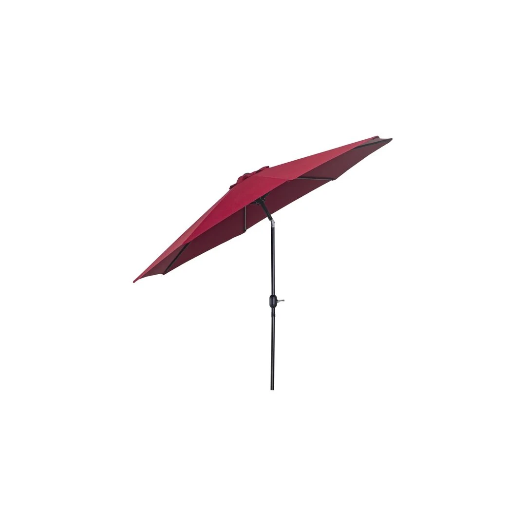 Umbrela gradina/terasa, cu inclinatie, manivela, rosu bordo, 300 cm - 