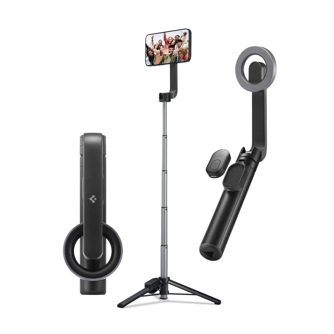 Selfie Stick Trepied Spigen S570W MagSafe Bluetooth Negru - 