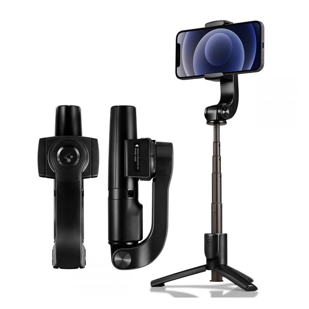 Selfie Stick portabil Spigen S610W Gimbal Bluetooth Negru - 