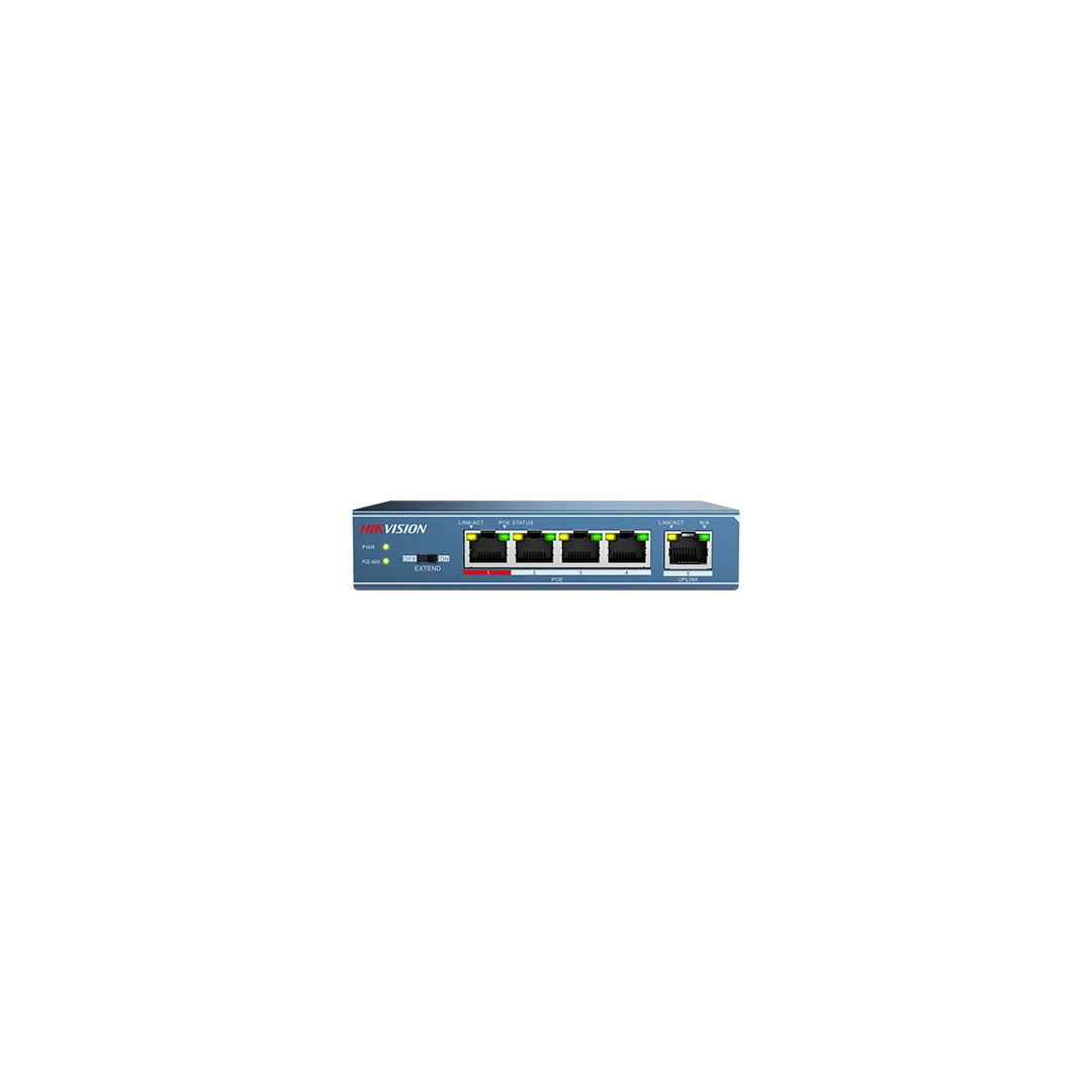 Switch 4 porturi PoE, 1 port uplink- HIKVISION DS-3E0105P-E-M - 