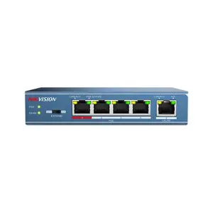 Switch 4 porturi PoE, 1 port uplink- HIKVISION DS-3E0105P-E-M - 