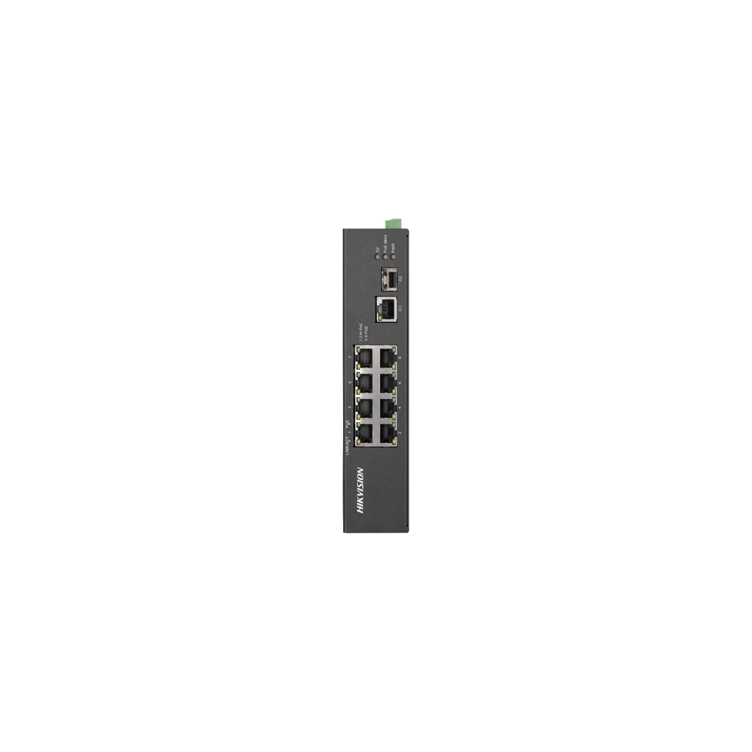 Switch 8 porturi PoE, 2 porturi uplink SFP/RJ45 - HIKVISION DS-3T0310HP-E-HS - 