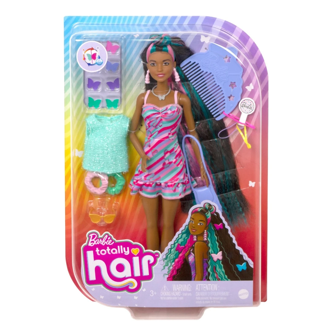 Barbie totally hair papusa Barbie curcubeu - 