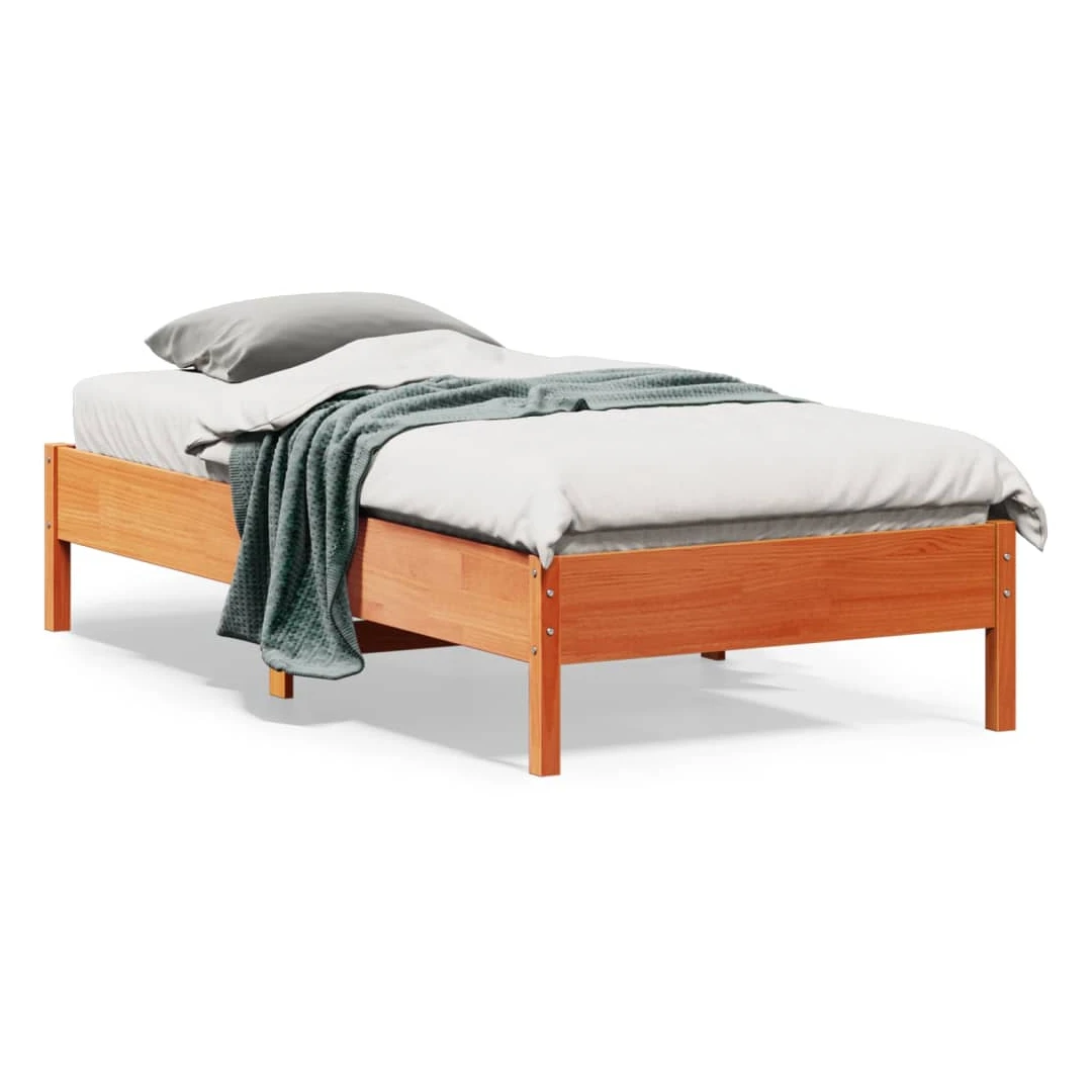 Pat de zi, maro ceruit, 75x190 cm, lemn masiv de pin - Bucurați-vă de un somn bun cu acest cadru de pat din lemn! Este o completare practică și decorativă pentru interiorul locuinței dvs. Lemn masiv de pin...