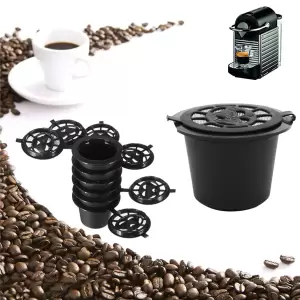 Set 5 capsule reutilizabile pentru Aparatele de Cafea Nespresso (Espressoare - 