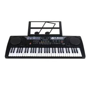 Orga electronica IdeallStore®, Schone Klange, intrare USB, mini-microfon, suport partitura inclus, negru - 