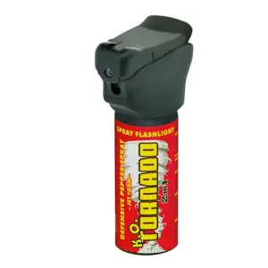 Spray cu piper IdeallStore®, Tornado KO, lanterna LED, jet, auto-aparare, 50 ml - 