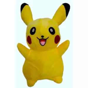 Jucarie de Plus Pikachu, Pokemon, cu Snur si Ventuza, 25 cm, Galben - 