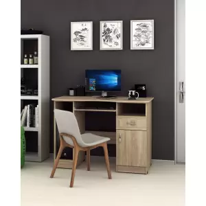 BIROU TIP II SONOMA - Avem pentru tine mobilier birou L115xA60xi82cm, culoare sonoma. Mobila birou de calitate la preturi avantajoase.
