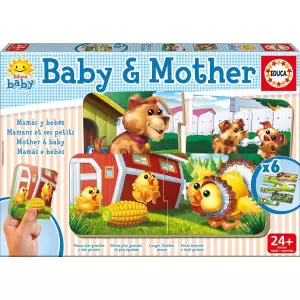 Set 6 Puzzle Baby & Mother 2 piese - Achizitioneaza Set 6 Puzzle Baby & Mother 2 piese. Nu rata oferta!
