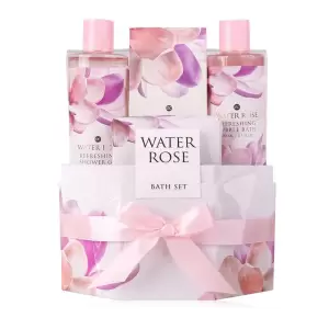 Set Cadou Water Rose cu 4 preduse aroma trandafir in cutie dreptunghiulara - Set Cadou Water Rose cu 4 preduse aroma trandafir in cutie dreptunghiulara
