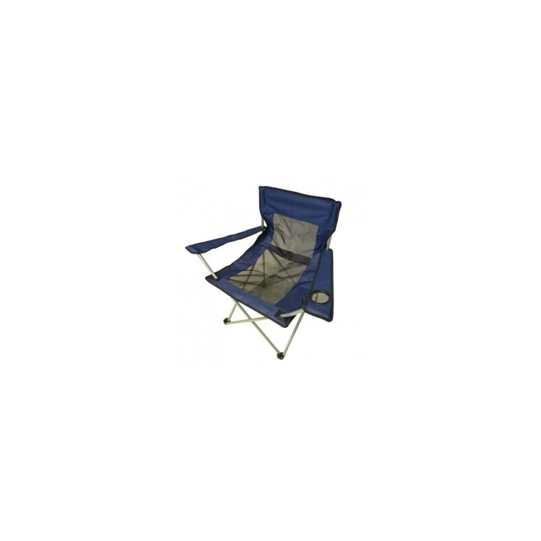 Scaun camping pliant ,CH202E, structura metalica, albastru, 52 x 52 x 80 cm - 