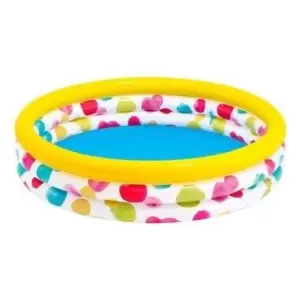 Piscina gonflabila copii, Intex, Cool dots ,multicolor, 581 litri,168 x 38 cm, 58449 - 