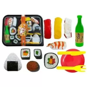 Set sushi de joaca pentru copii, 27 piese, multicolor, LeanToys, 4269 - 