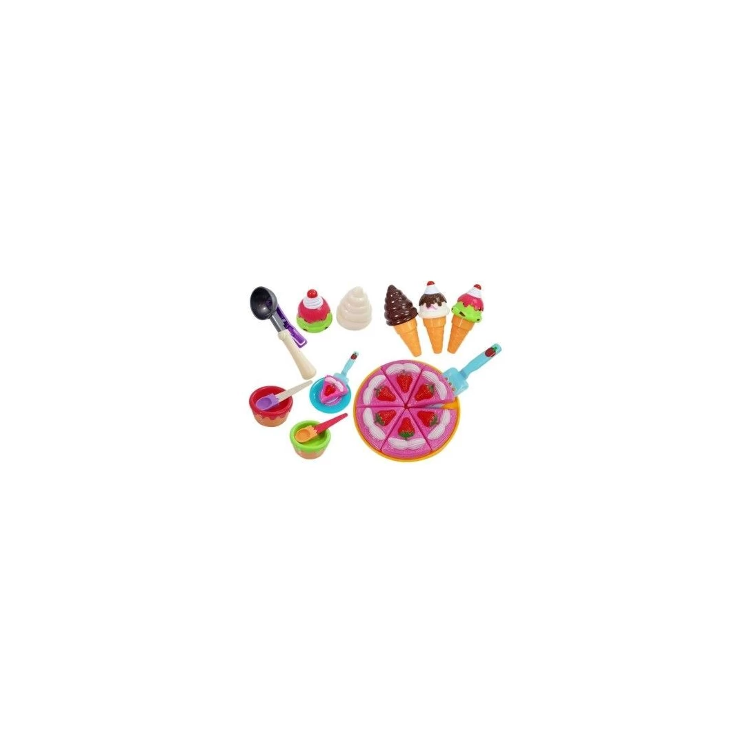 Set inghetata si prajitura de joaca, pentru copii, multicolor, LeanToys, 5038 - 
