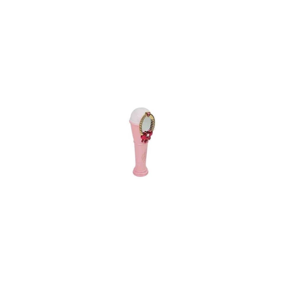 Oglinda magica karaoke roz, cu microfon si USB, pentru fetite, LeanToys, 7815 - 