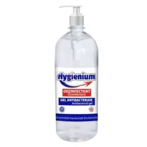 Gel dezinfectant pentru maini, Hygienium, 70% alcool, antibacterian, 1 Litru - 