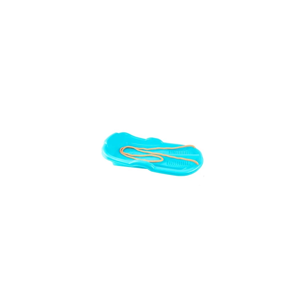 Sanie pentru copii cu franghie, din plastic albastru, 62x36x11 cm, 12887 - 