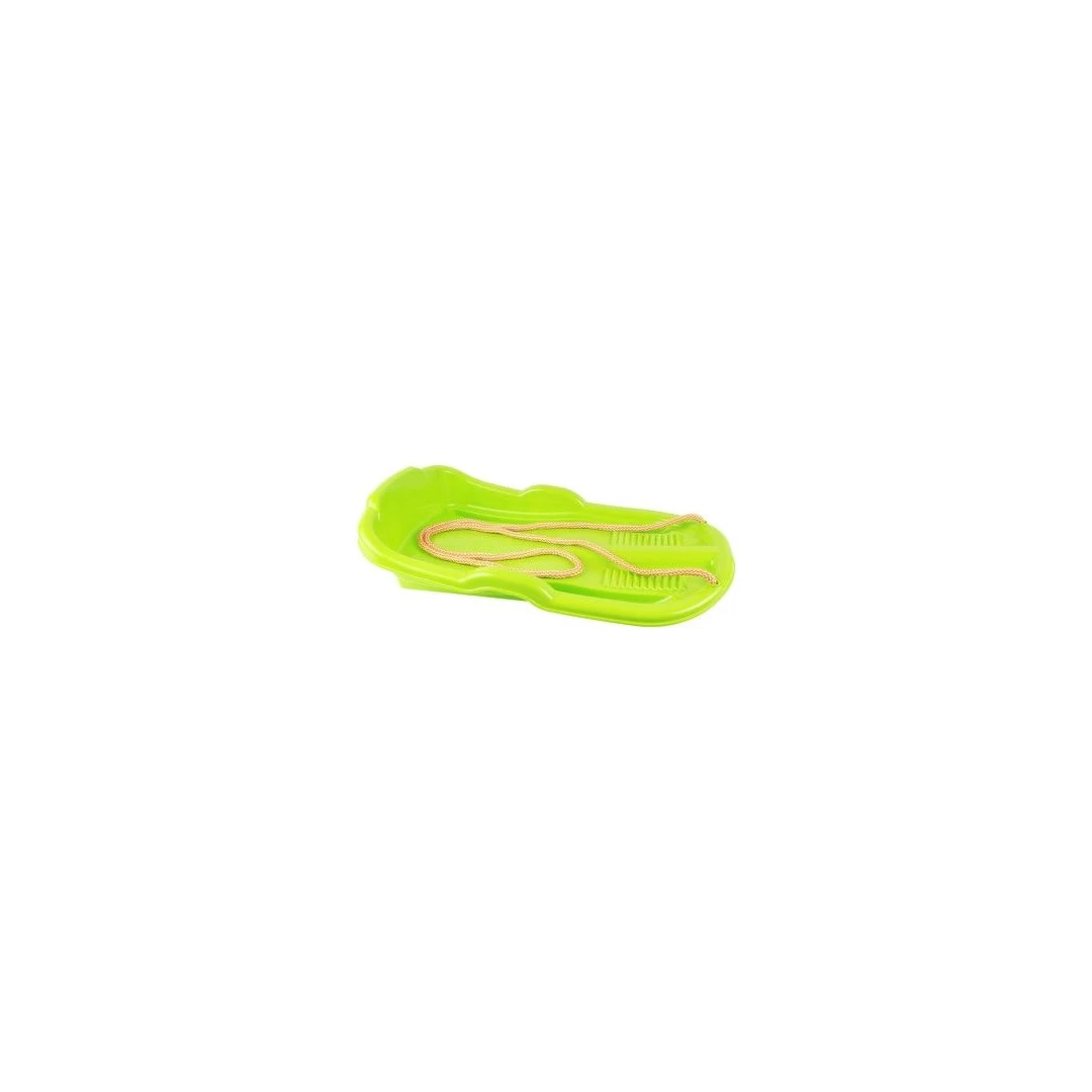 Sanie pentru copii cu franghie, din plastic verde, 62x36x11 cm, 12888 - 