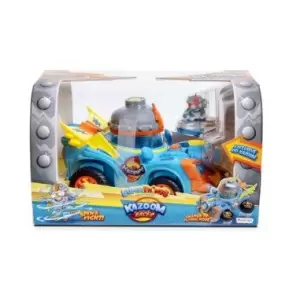 Figurina SuperThings cu vehicul, Kazoom Racer si Kid Kazoom - 