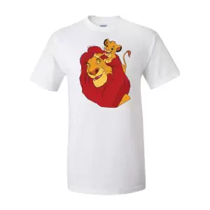 Tricou, Lion King, Alb, Marime L - Iti prezentam tricou alb pentru dama si barbati, personalizat. Pentru oferte si detalii, click aici.