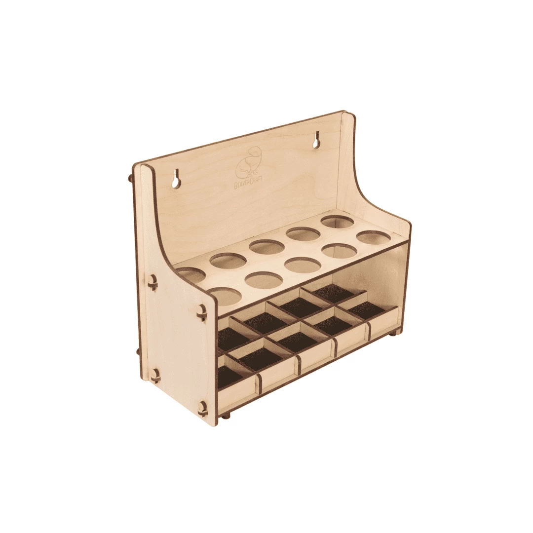 Suport pentru 10 cutite de cioplit in lemn BeaverCraft TH10 - 