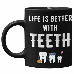 Cana neagra, Life is better with teeth, Priti Global, 330 ml - 