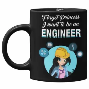 Cana neagra, Forget Princess, I want to be an engineer, Priti Global, 330 ml - 