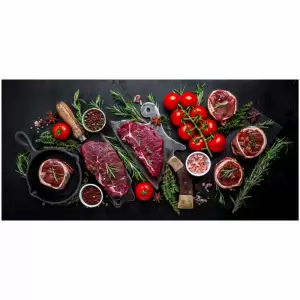 Tapet autoadeziv Premium, Priti Global, Textura canvas, Carne pregatita Restaurant, 130x62 cm - 
