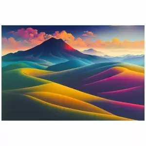 Tapet autoadeziv Premium, Priti Global, Textura canvas, Dune de nisip multicolore, 130x87 cm - 