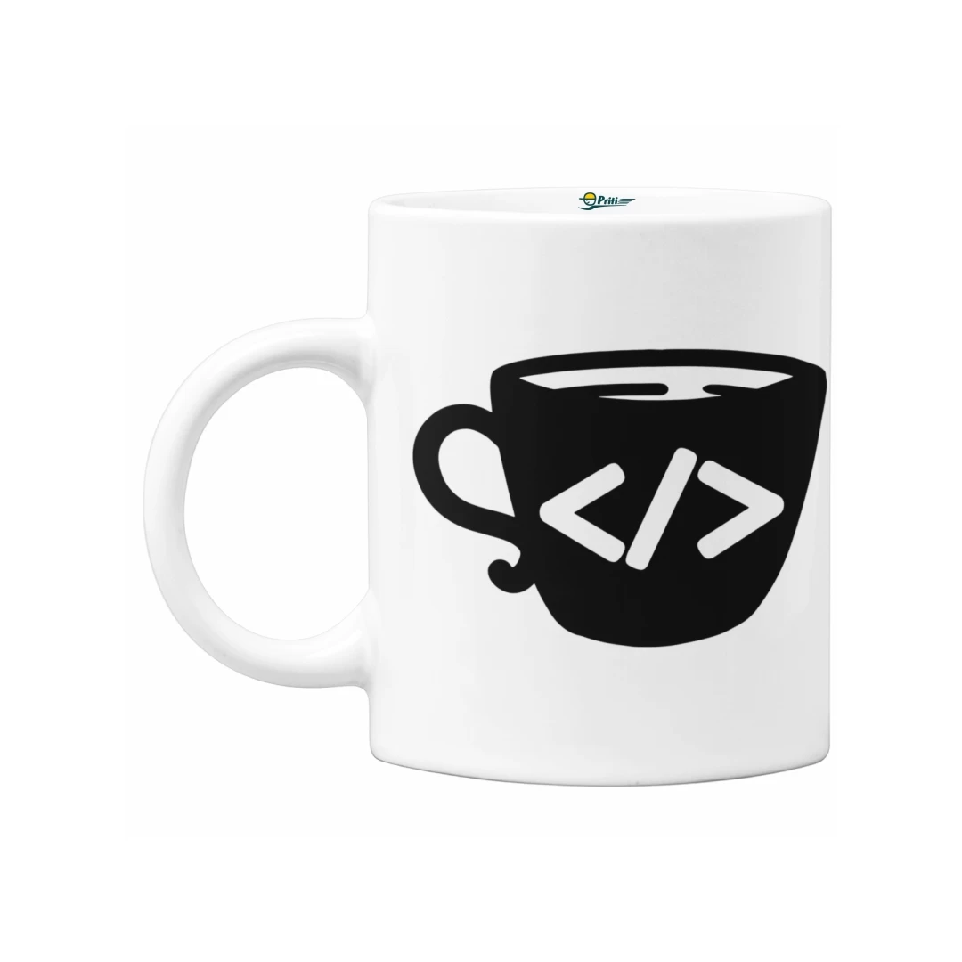 Cana programatori, Priti Global, Coffee and code, 330 ml - 