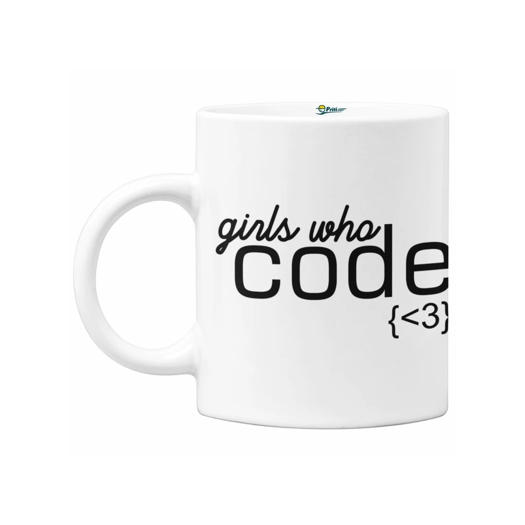 Cana programatori, Priti Global, Girls who code, 330 ml - 
