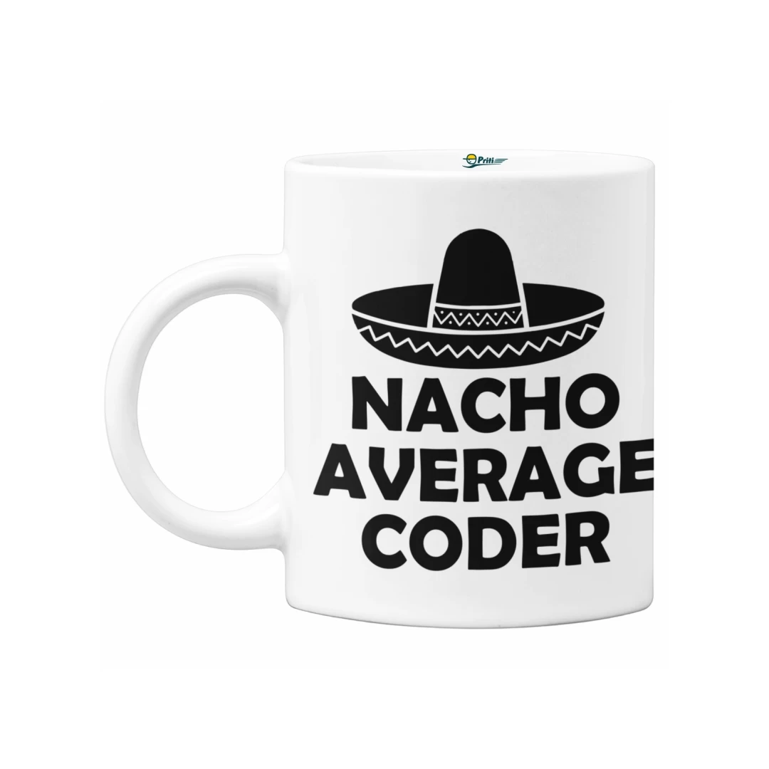 Cana programatori, Priti Global, Nacho average coder, 330 ml - 