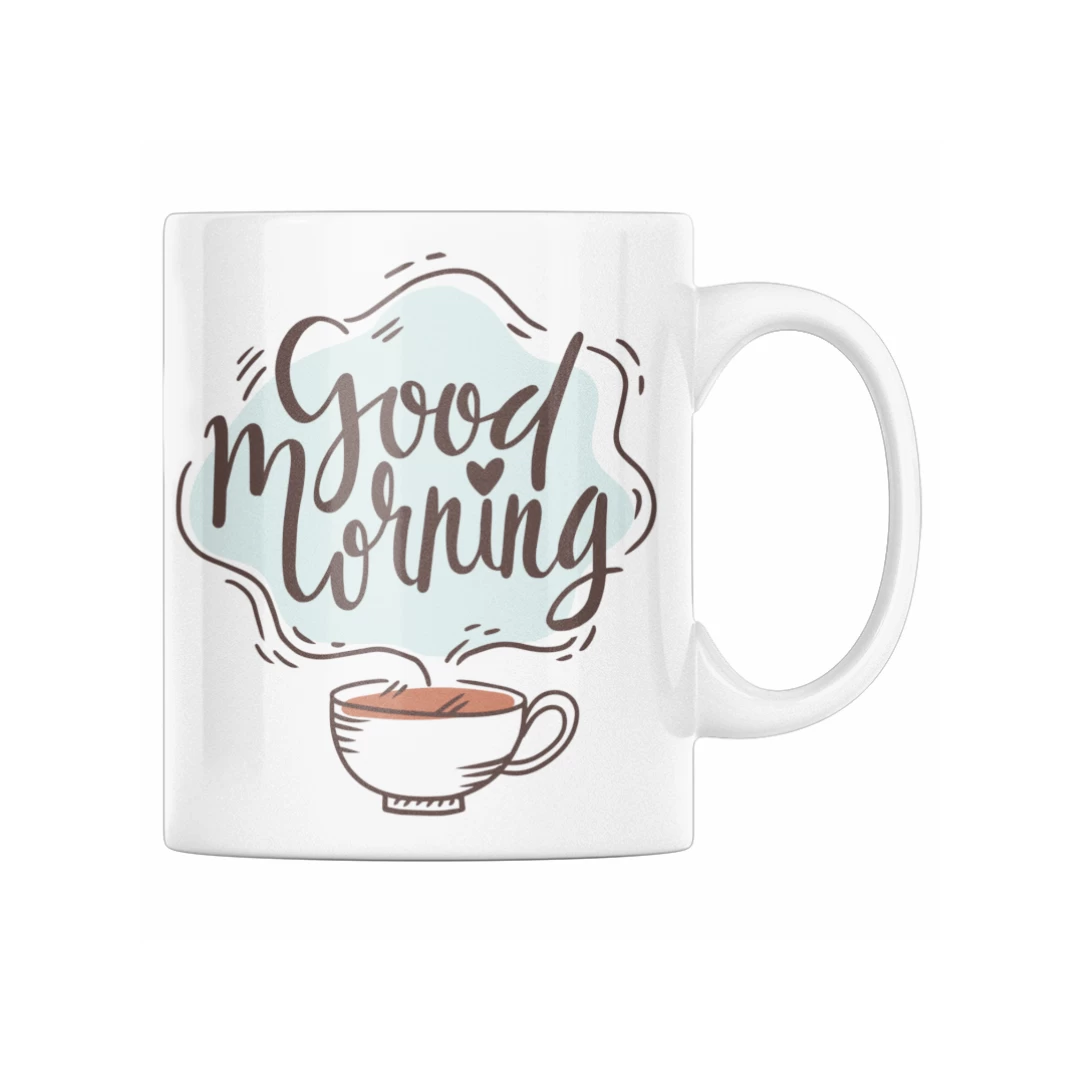 Cana cafea personalizata pentru mama, Priti Global, cadou inedit de casa noua, ceasca de cafea good morning, 330 ml - 