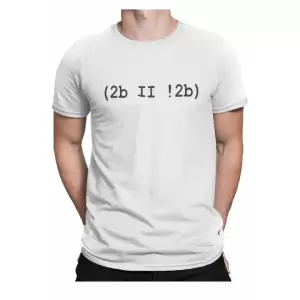 Tricou personalizat pentru barbati cu textul (2b II !2b), Priti Global, Alb, 2XL - Tricou personalizat pentru barbati cu textul (2b II !2b), Priti Global, Alb, 2XL