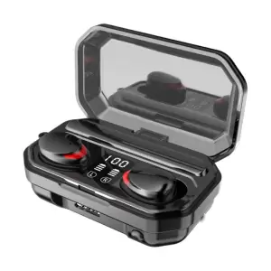 Casca Audio M15 In-Ear, baterie 2000 mAh, Bluetooth TWS 5.1, Pairing automat,Touch Control, True Wireless, Black - 