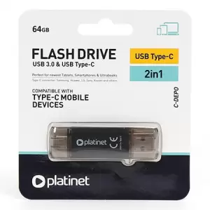 Flash Drive Usb 3.0 Type C 64gb C-depo Platin - Avem pentru tine memorii usb pentru stocare de date importante, cu viteze foarte mari de transfer si cu preturi accesibile